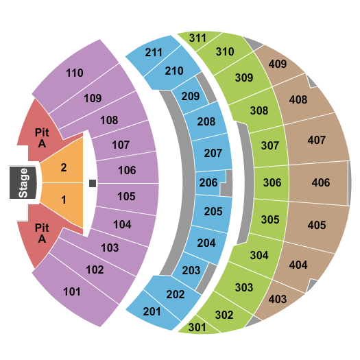 The Sphere Zac Brown Band Seating Chart